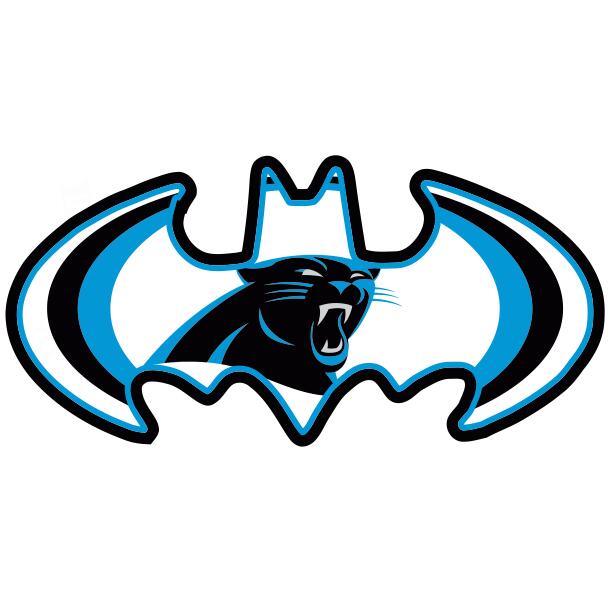 Carolina Panthers Batman Logo fabric transfer